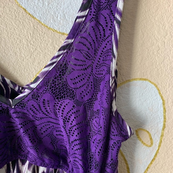 Express | Sleeveless High Low Cut Out Dress - Picture 7 of 9